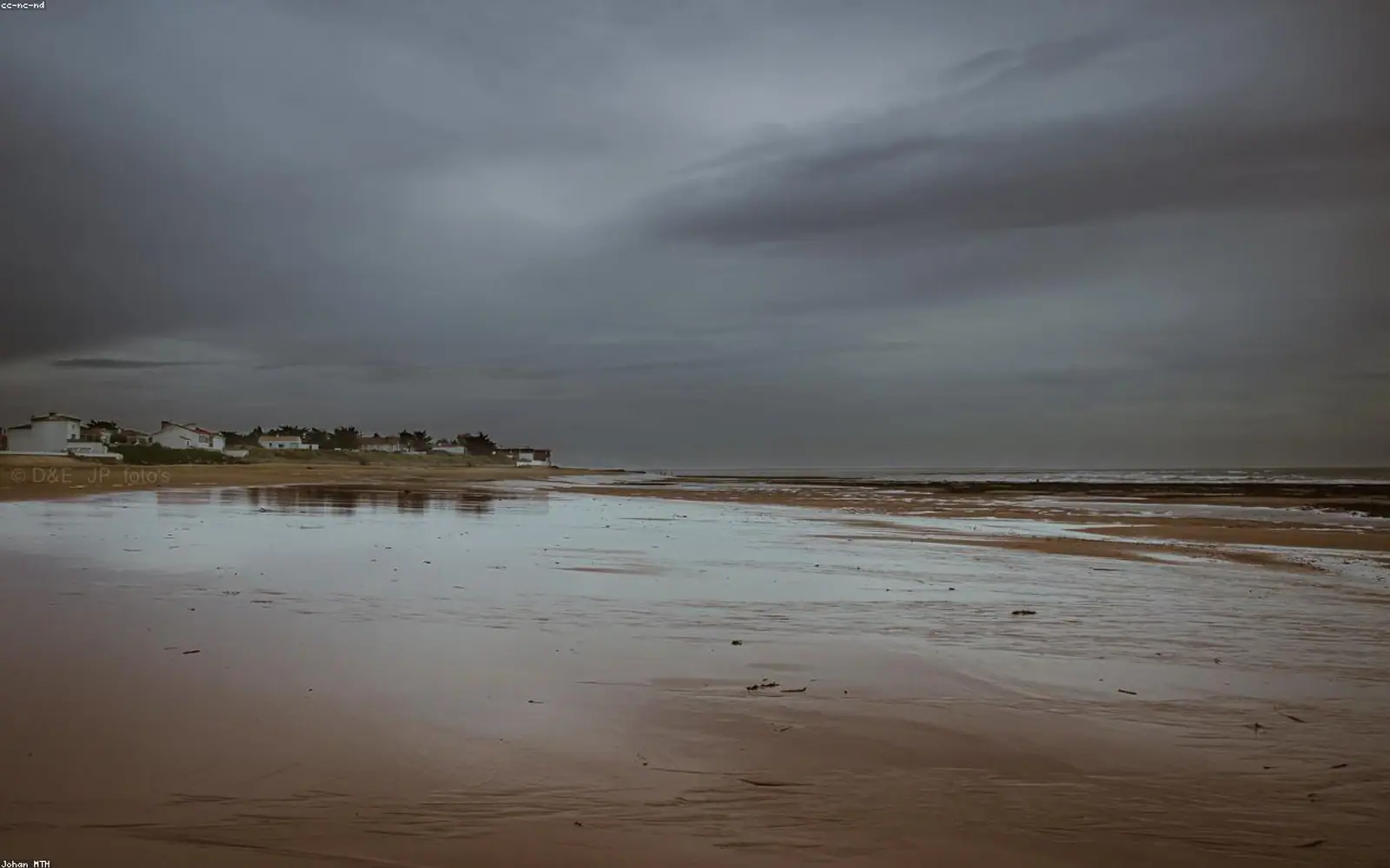 A wide stretch of protected coastline at golden hour